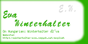 eva winterhalter business card